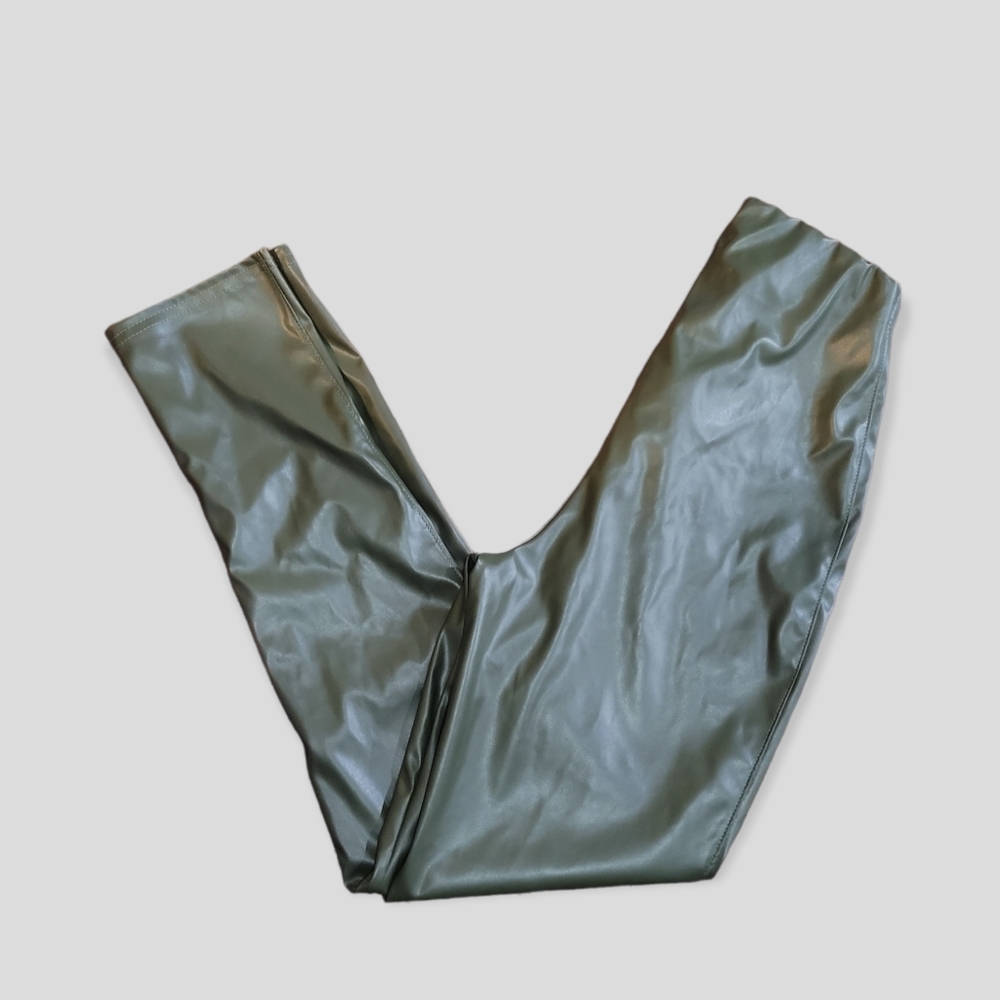 Faux leather leggings